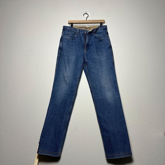 Duluth Trading Jeans Relaxed Denim Pant Straight Fit Men 35x36 Cowboy Western - Picture 1 of 14
